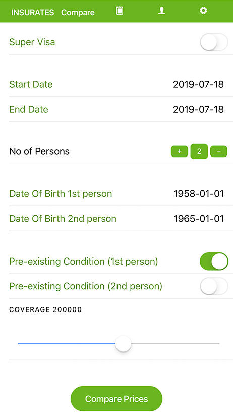 InsuRates - Rate Comparison App